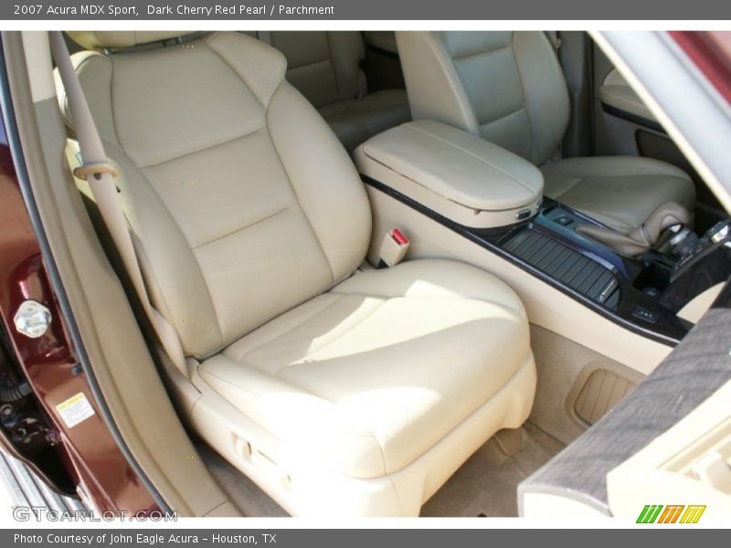 Dark Cherry Red Pearl / Parchment 2007 Acura MDX Sport