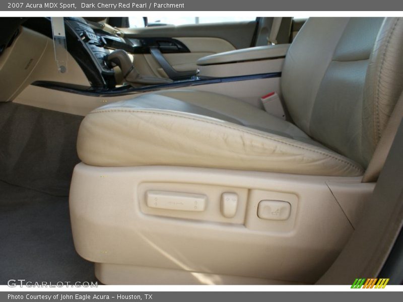 Dark Cherry Red Pearl / Parchment 2007 Acura MDX Sport