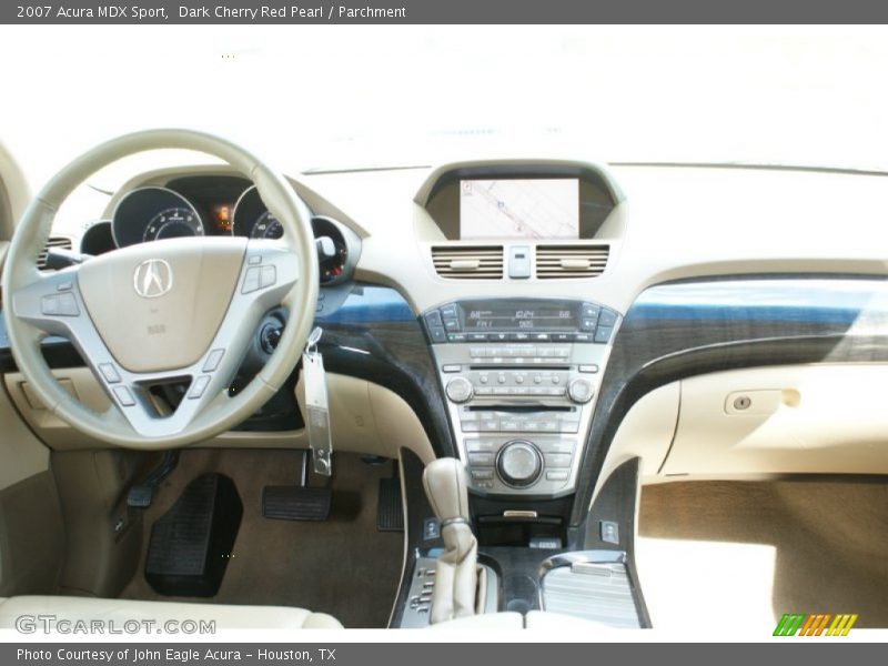 Dark Cherry Red Pearl / Parchment 2007 Acura MDX Sport