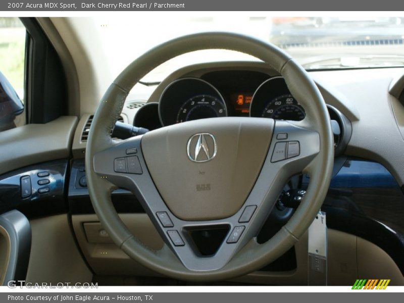 Dark Cherry Red Pearl / Parchment 2007 Acura MDX Sport
