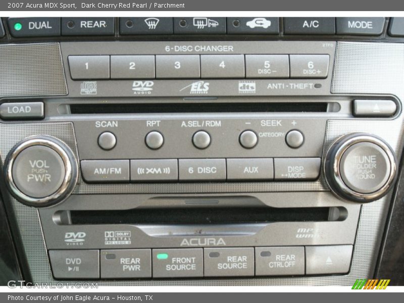 Dark Cherry Red Pearl / Parchment 2007 Acura MDX Sport