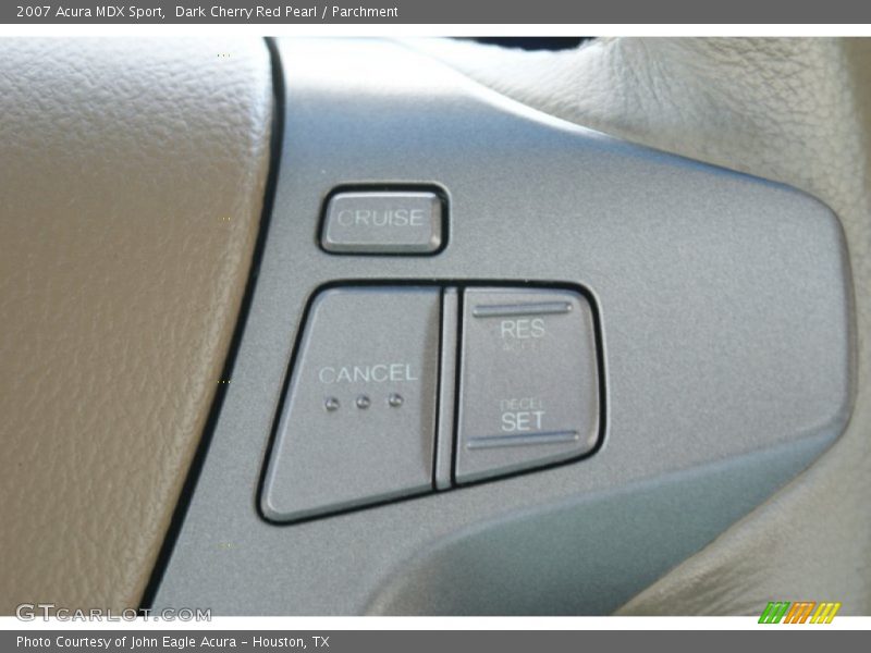 Dark Cherry Red Pearl / Parchment 2007 Acura MDX Sport