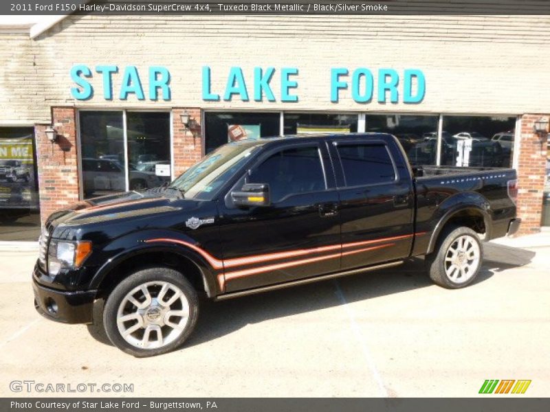 Tuxedo Black Metallic / Black/Silver Smoke 2011 Ford F150 Harley-Davidson SuperCrew 4x4