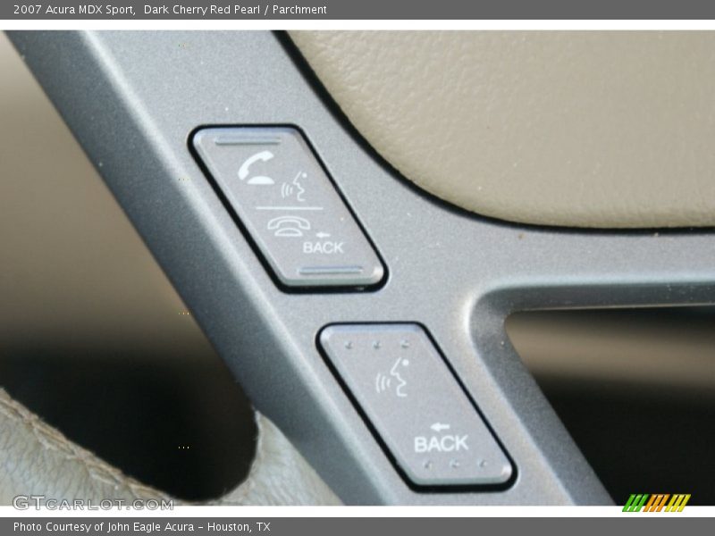 Dark Cherry Red Pearl / Parchment 2007 Acura MDX Sport