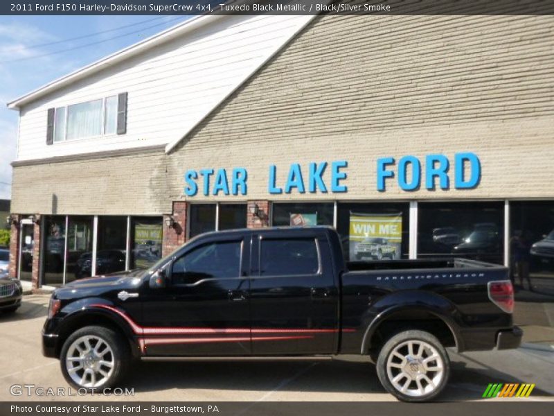 Tuxedo Black Metallic / Black/Silver Smoke 2011 Ford F150 Harley-Davidson SuperCrew 4x4