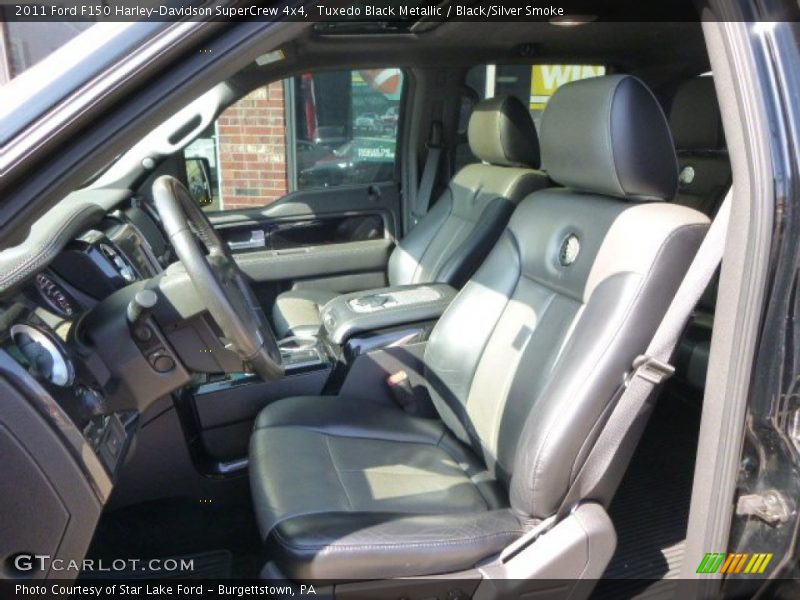 Tuxedo Black Metallic / Black/Silver Smoke 2011 Ford F150 Harley-Davidson SuperCrew 4x4