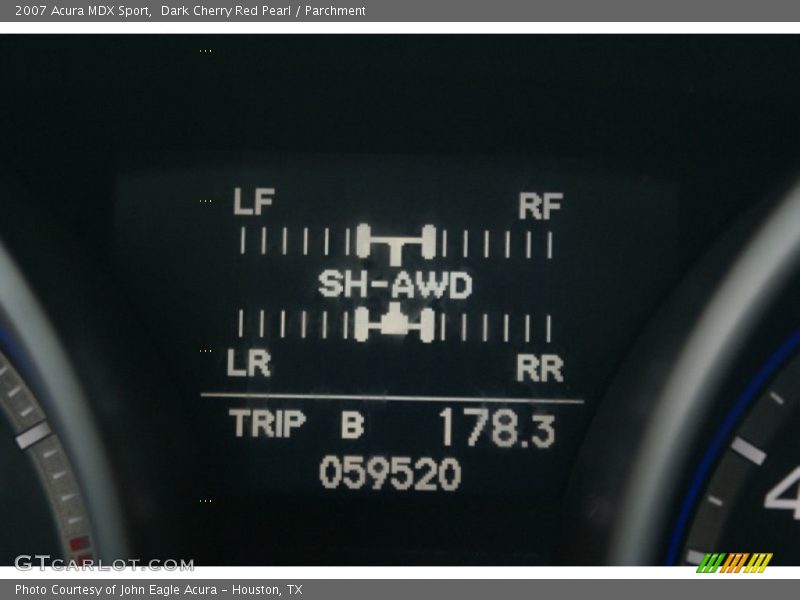 Dark Cherry Red Pearl / Parchment 2007 Acura MDX Sport