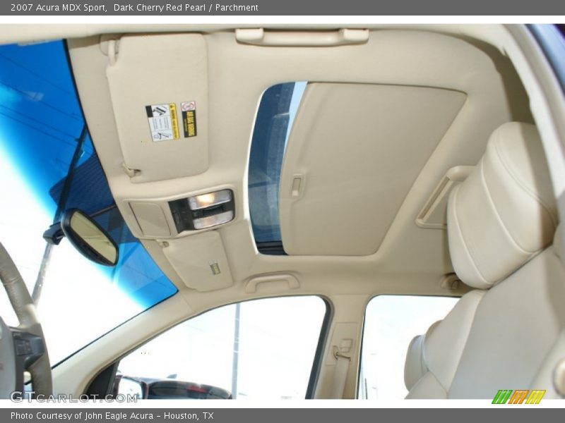 Dark Cherry Red Pearl / Parchment 2007 Acura MDX Sport