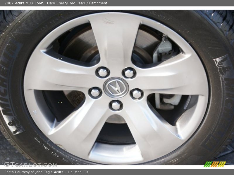 Dark Cherry Red Pearl / Parchment 2007 Acura MDX Sport