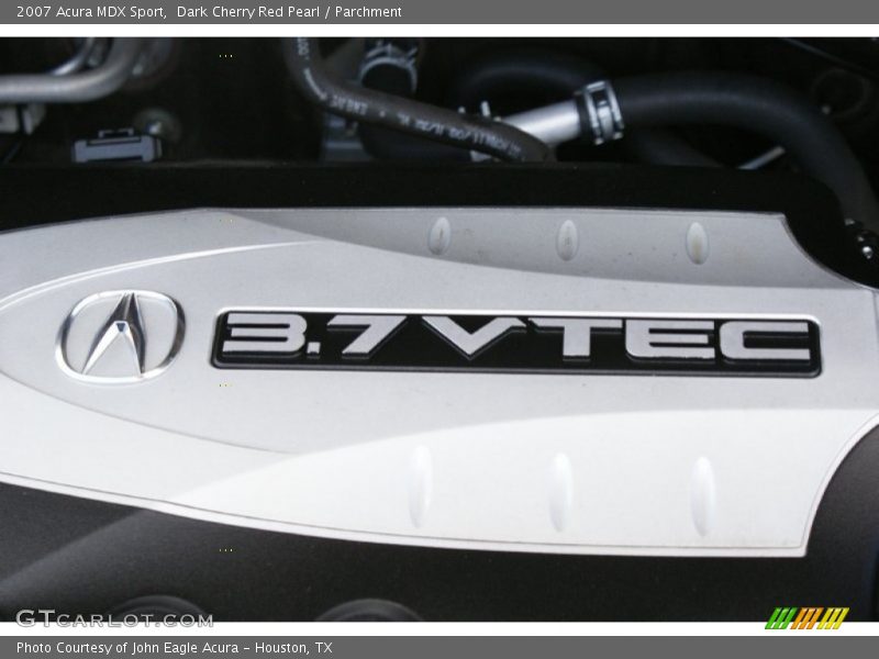 Dark Cherry Red Pearl / Parchment 2007 Acura MDX Sport