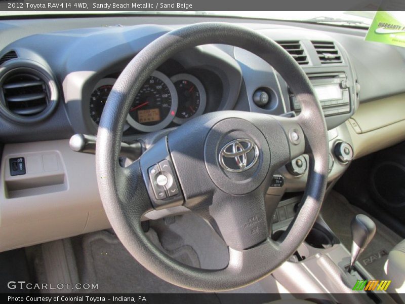 Sandy Beach Metallic / Sand Beige 2012 Toyota RAV4 I4 4WD
