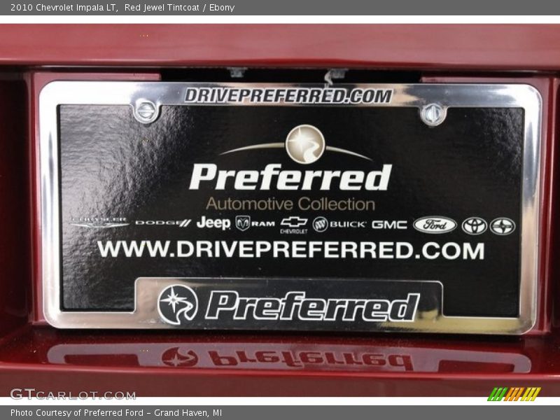 Red Jewel Tintcoat / Ebony 2010 Chevrolet Impala LT