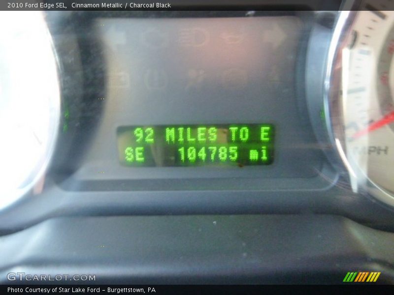 Cinnamon Metallic / Charcoal Black 2010 Ford Edge SEL