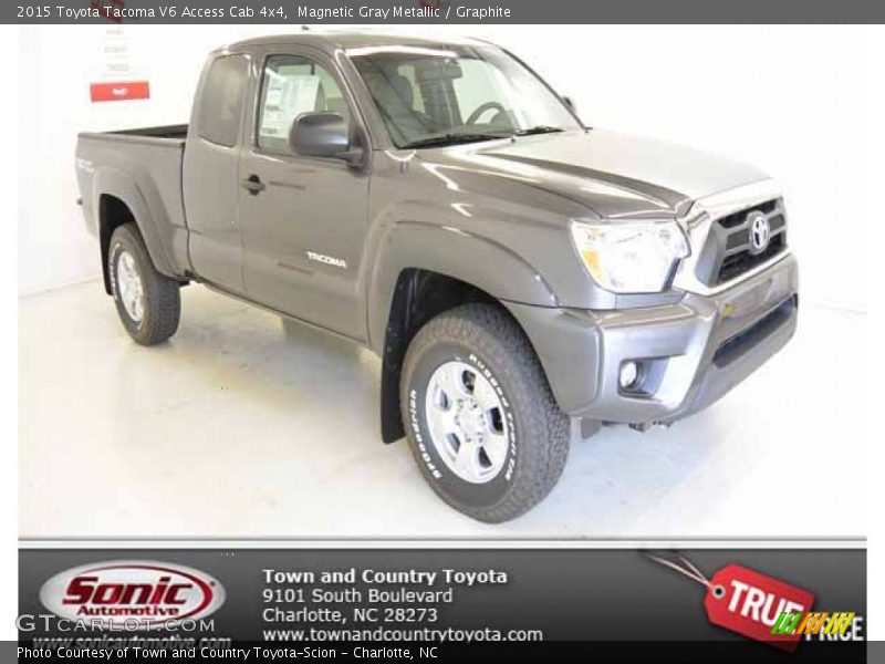 Magnetic Gray Metallic / Graphite 2015 Toyota Tacoma V6 Access Cab 4x4