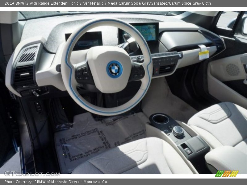 Front Seat of 2014 i3 with Range Extender