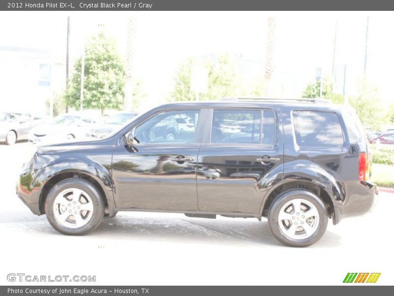 Crystal Black Pearl / Gray 2012 Honda Pilot EX-L