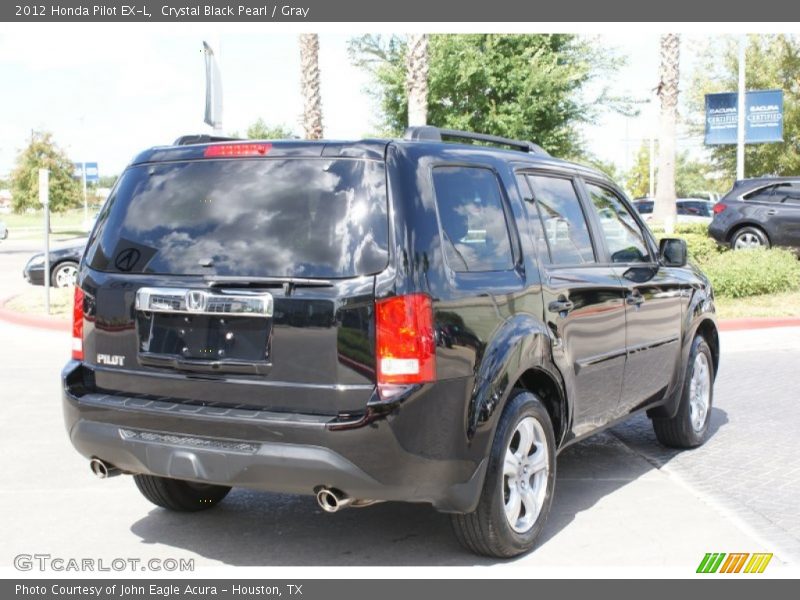 Crystal Black Pearl / Gray 2012 Honda Pilot EX-L