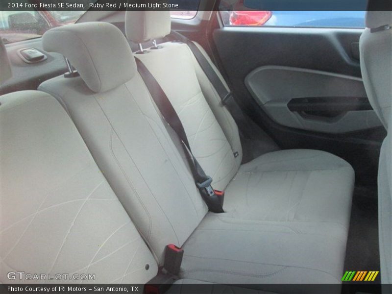 Ruby Red / Medium Light Stone 2014 Ford Fiesta SE Sedan