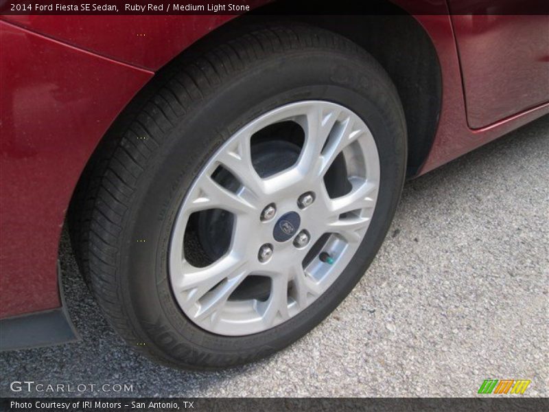 Ruby Red / Medium Light Stone 2014 Ford Fiesta SE Sedan