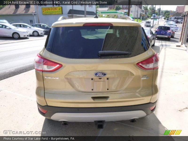 Karat Gold / Medium Light Stone 2014 Ford Escape SE 2.0L EcoBoost 4WD