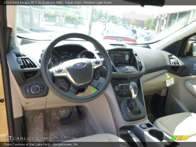 Karat Gold / Medium Light Stone 2014 Ford Escape SE 2.0L EcoBoost 4WD
