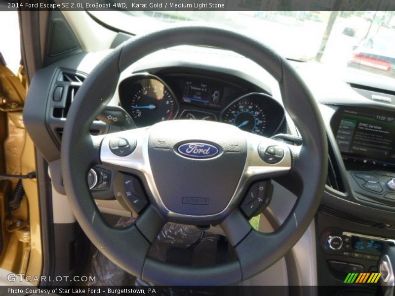 Karat Gold / Medium Light Stone 2014 Ford Escape SE 2.0L EcoBoost 4WD