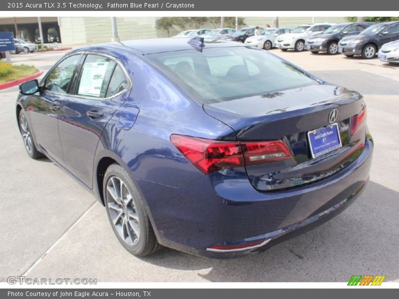 Fathom Blue Pearl / Graystone 2015 Acura TLX 3.5 Technology