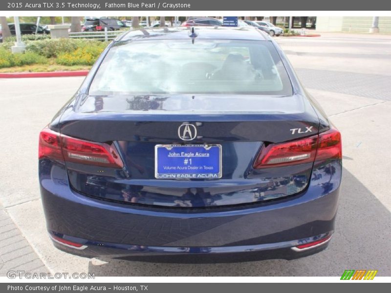 Fathom Blue Pearl / Graystone 2015 Acura TLX 3.5 Technology