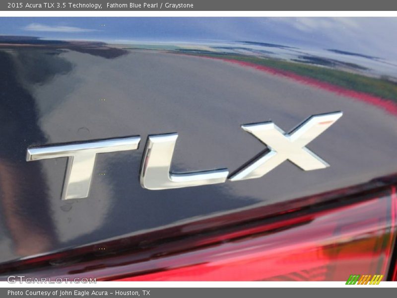 Fathom Blue Pearl / Graystone 2015 Acura TLX 3.5 Technology