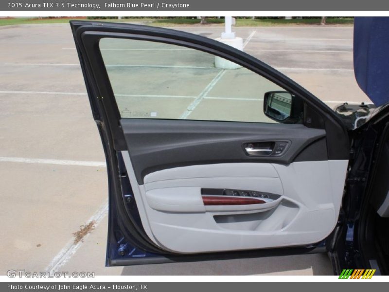 Fathom Blue Pearl / Graystone 2015 Acura TLX 3.5 Technology
