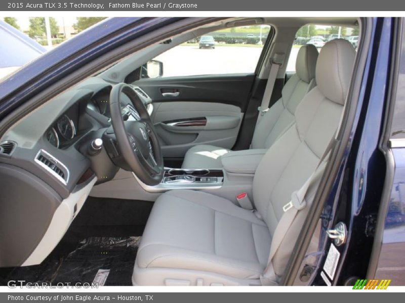 Fathom Blue Pearl / Graystone 2015 Acura TLX 3.5 Technology