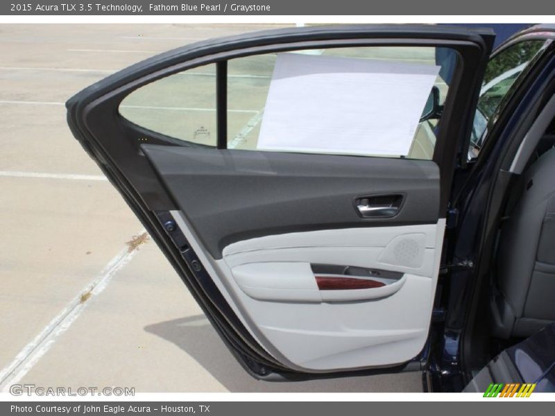 Fathom Blue Pearl / Graystone 2015 Acura TLX 3.5 Technology