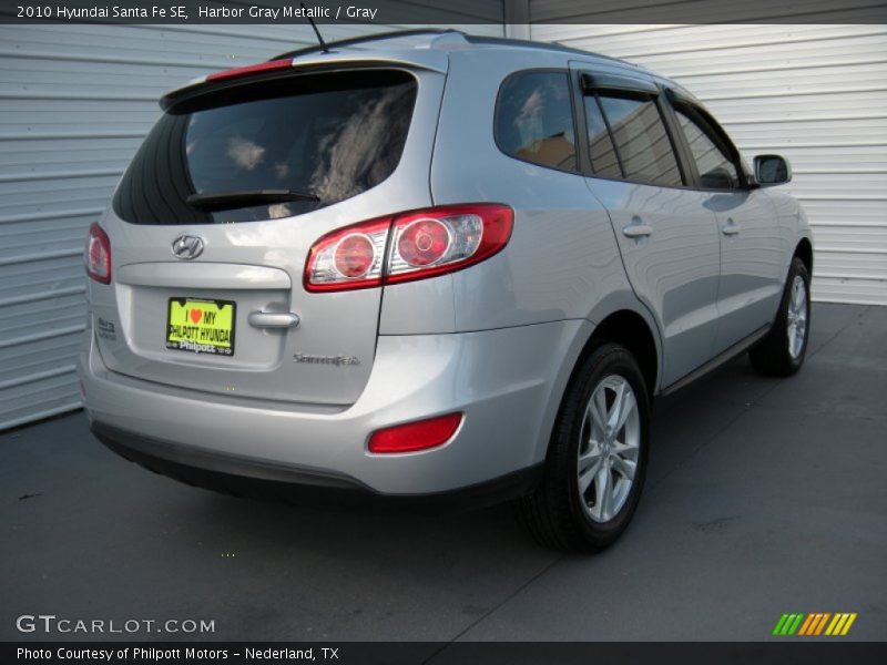 Harbor Gray Metallic / Gray 2010 Hyundai Santa Fe SE