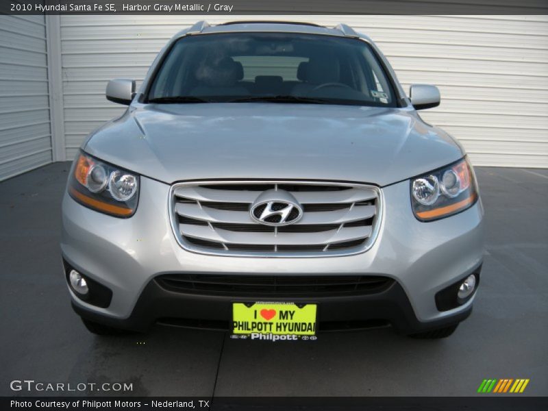 Harbor Gray Metallic / Gray 2010 Hyundai Santa Fe SE