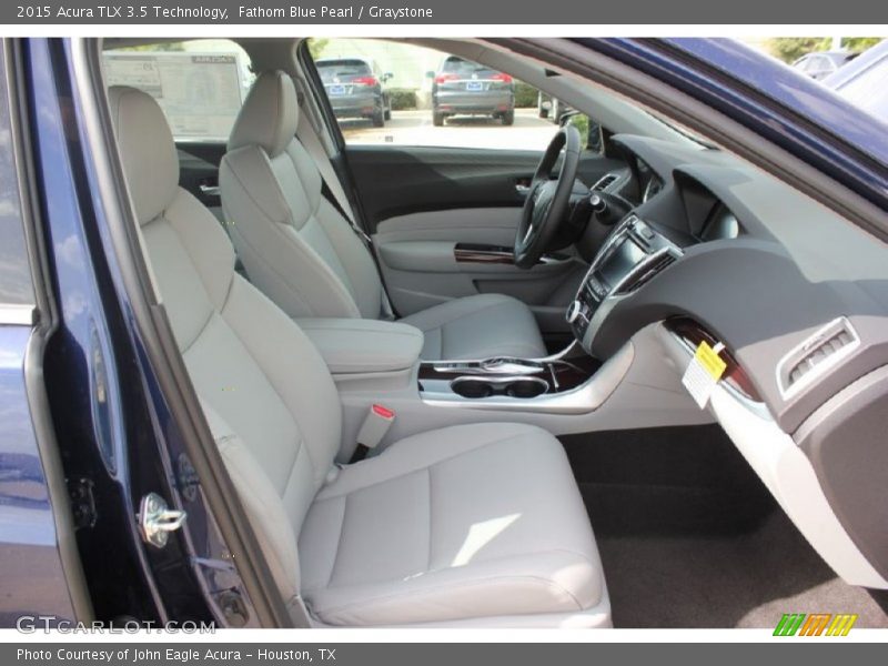 Fathom Blue Pearl / Graystone 2015 Acura TLX 3.5 Technology