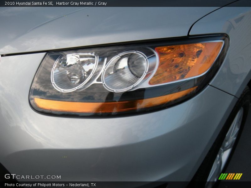 Harbor Gray Metallic / Gray 2010 Hyundai Santa Fe SE