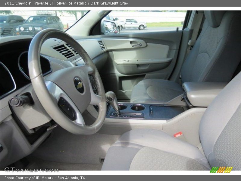 Silver Ice Metallic / Dark Gray/Light Gray 2011 Chevrolet Traverse LT