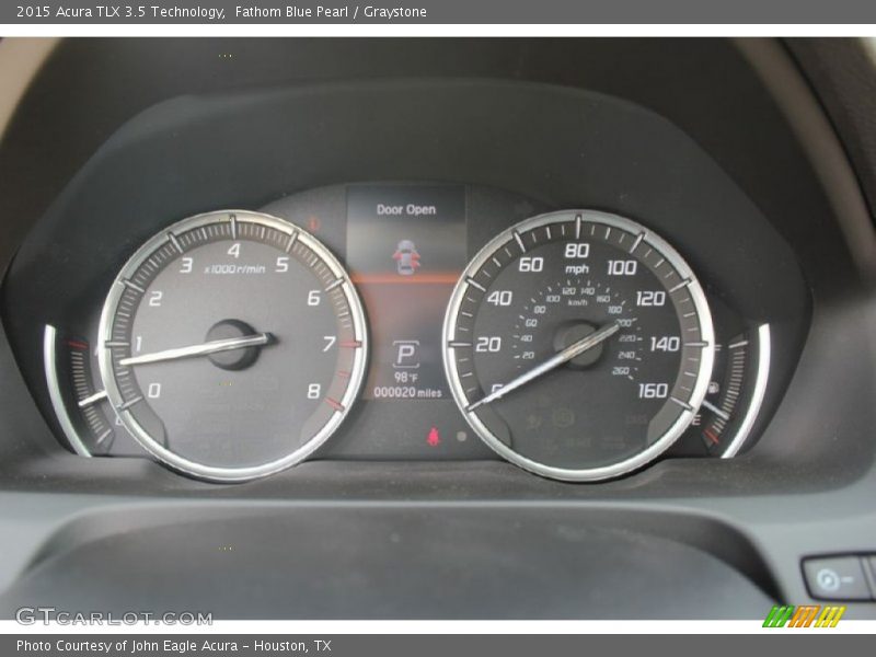 Fathom Blue Pearl / Graystone 2015 Acura TLX 3.5 Technology