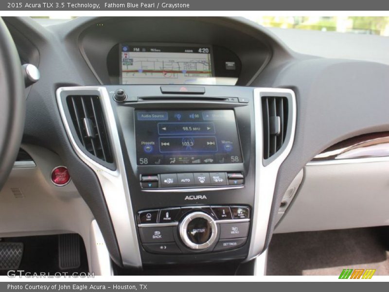 Fathom Blue Pearl / Graystone 2015 Acura TLX 3.5 Technology