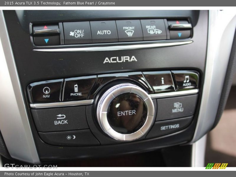 Fathom Blue Pearl / Graystone 2015 Acura TLX 3.5 Technology