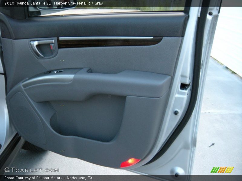 Harbor Gray Metallic / Gray 2010 Hyundai Santa Fe SE
