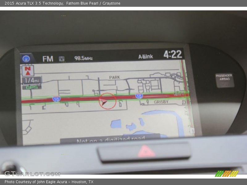 Fathom Blue Pearl / Graystone 2015 Acura TLX 3.5 Technology