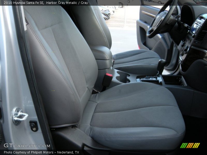 Harbor Gray Metallic / Gray 2010 Hyundai Santa Fe SE