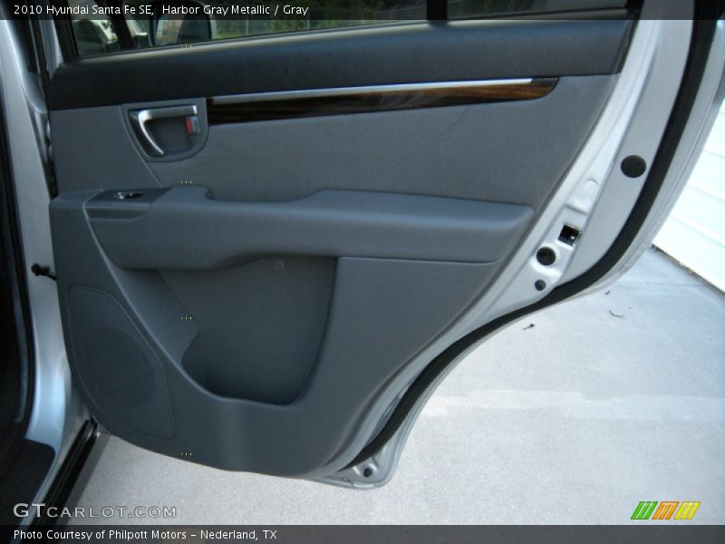 Harbor Gray Metallic / Gray 2010 Hyundai Santa Fe SE