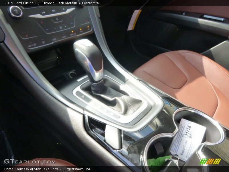 Tuxedo Black Metallic / Terracotta 2015 Ford Fusion SE