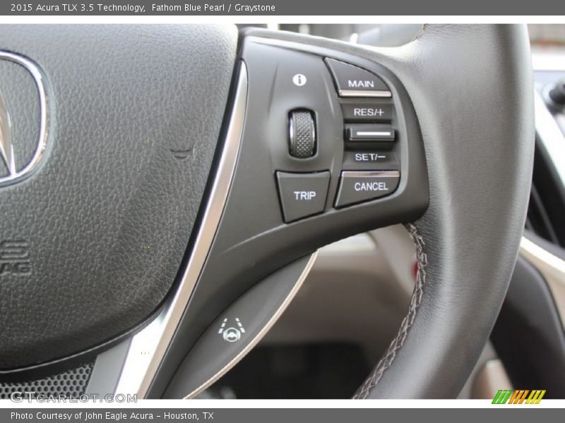 Fathom Blue Pearl / Graystone 2015 Acura TLX 3.5 Technology