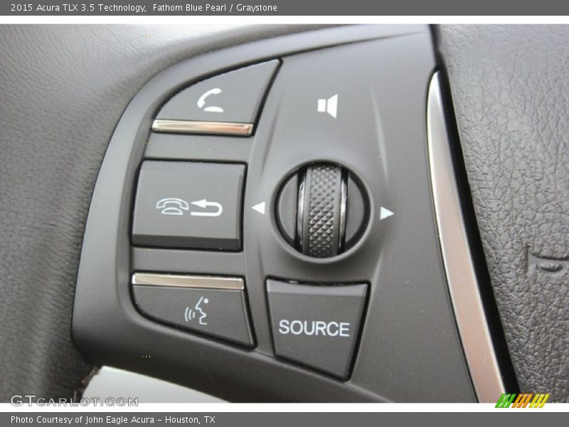 Fathom Blue Pearl / Graystone 2015 Acura TLX 3.5 Technology