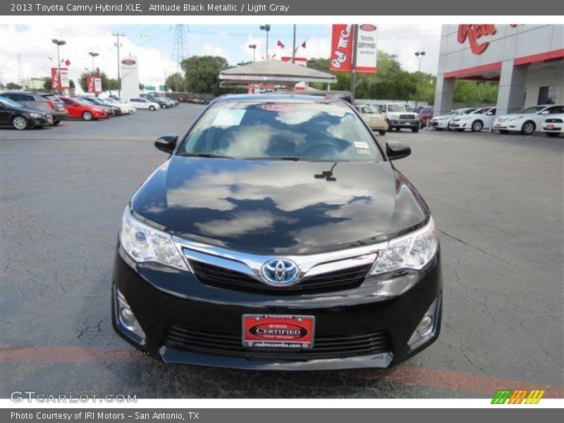 Attitude Black Metallic / Light Gray 2013 Toyota Camry Hybrid XLE