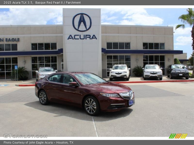 Basque Red Pearl II / Parchment 2015 Acura TLX 3.5