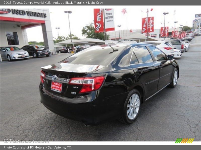 Attitude Black Metallic / Light Gray 2013 Toyota Camry Hybrid XLE